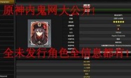 原神最新角色内鬼爆料,内鬼爆料揭示神秘力量
